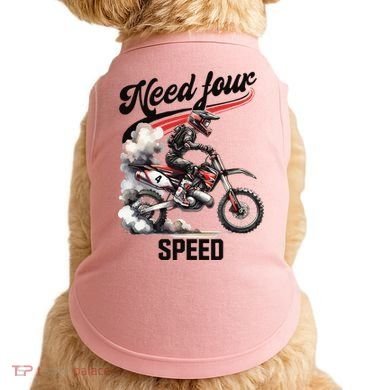 Retro Dirt Bike 4th Birthday Need Four Speed Doggie Tank