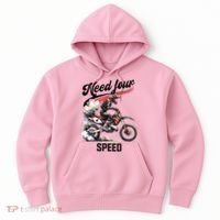 Retro Dirt Bike 4th Birthday Need Four Speed Hoodie thumb 0