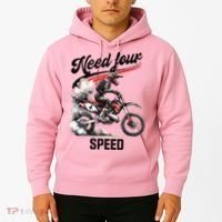 Retro Dirt Bike 4th Birthday Need Four Speed Hoodie thumb 2