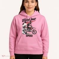 Retro Dirt Bike 4th Birthday Need Four Speed Hoodie thumb 5