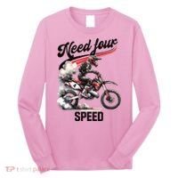 Retro Dirt Bike 4th Birthday Need Four Speed Long Sleeve Shirt thumb 0