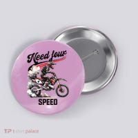 Retro Dirt Bike 4th Birthday Need Four Speed Button thumb 0