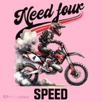 Retro Dirt Bike 4th Birthday Need Four Speed Coaster thumb 2