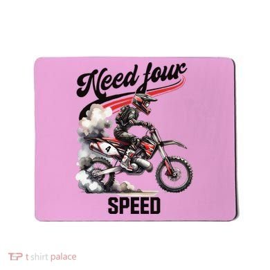 Retro Dirt Bike 4th Birthday Need Four Speed Mousepad