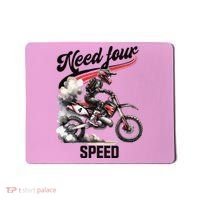 Retro Dirt Bike 4th Birthday Need Four Speed Mousepad thumb 0