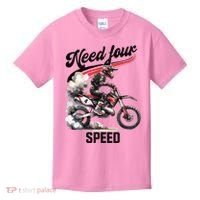 Retro Dirt Bike 4th Birthday Need Four Speed Kids T-Shirt thumb 0