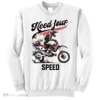 Retro Dirt Bike 4th Birthday Need Four Speed Sweatshirt thumb 0