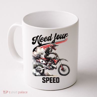 Retro Dirt Bike 4th Birthday Need Four Speed Coffee Mug