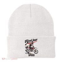 Retro Dirt Bike 4th Birthday Need Four Speed Beanie thumb 0