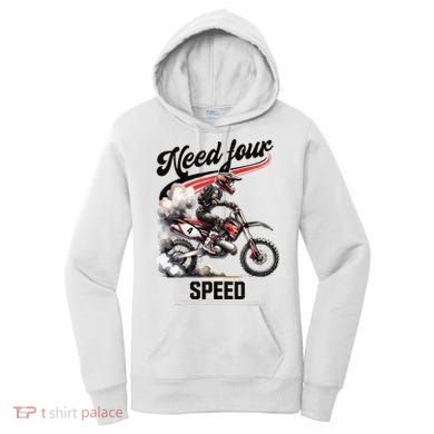 Retro Dirt Bike 4th Birthday Need Four Speed Women's Hoodie