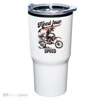 Retro Dirt Bike 4th Birthday Need Four Speed Tumbler thumb 0