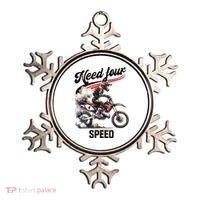 Retro Dirt Bike 4th Birthday Need Four Speed Ornament thumb 0