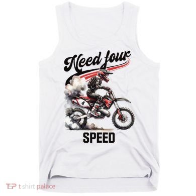 Retro Dirt Bike 4th Birthday Need Four Speed Tank Top