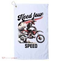 Retro Dirt Bike 4th Birthday Need Four Speed Golf Towel thumb 0