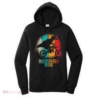 Retro Dirt Bike Motosaurus Motocross Dinosaur Dirtbike Dino Women's Hoodie thumb 0