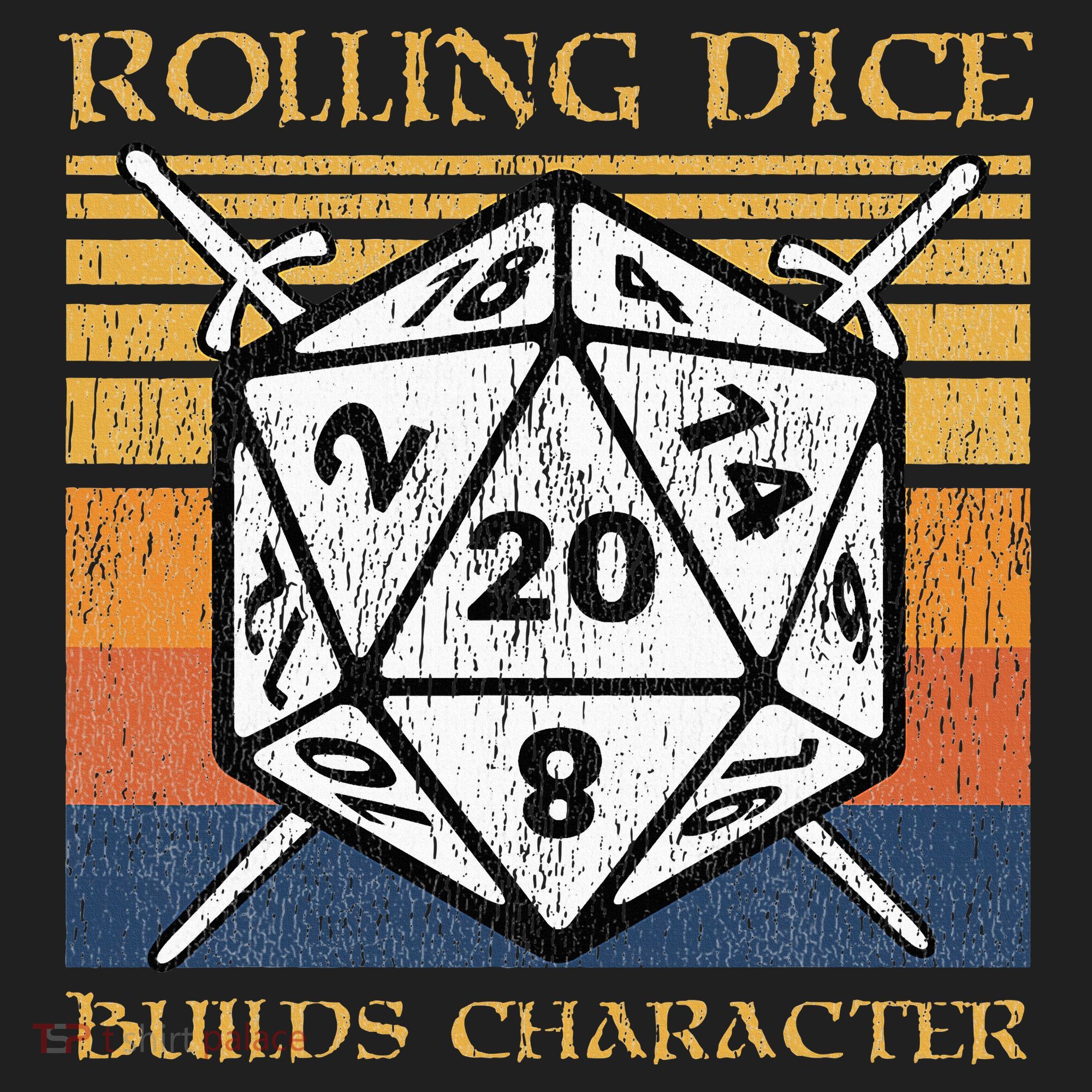 Rolling Dice Builds Character Funny Rpg Tabletop Gamer Women's Sweatshirt