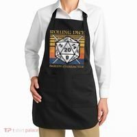 Rolling Dice Builds Character Funny Rpg Tabletop Gamer Apron thumb 2