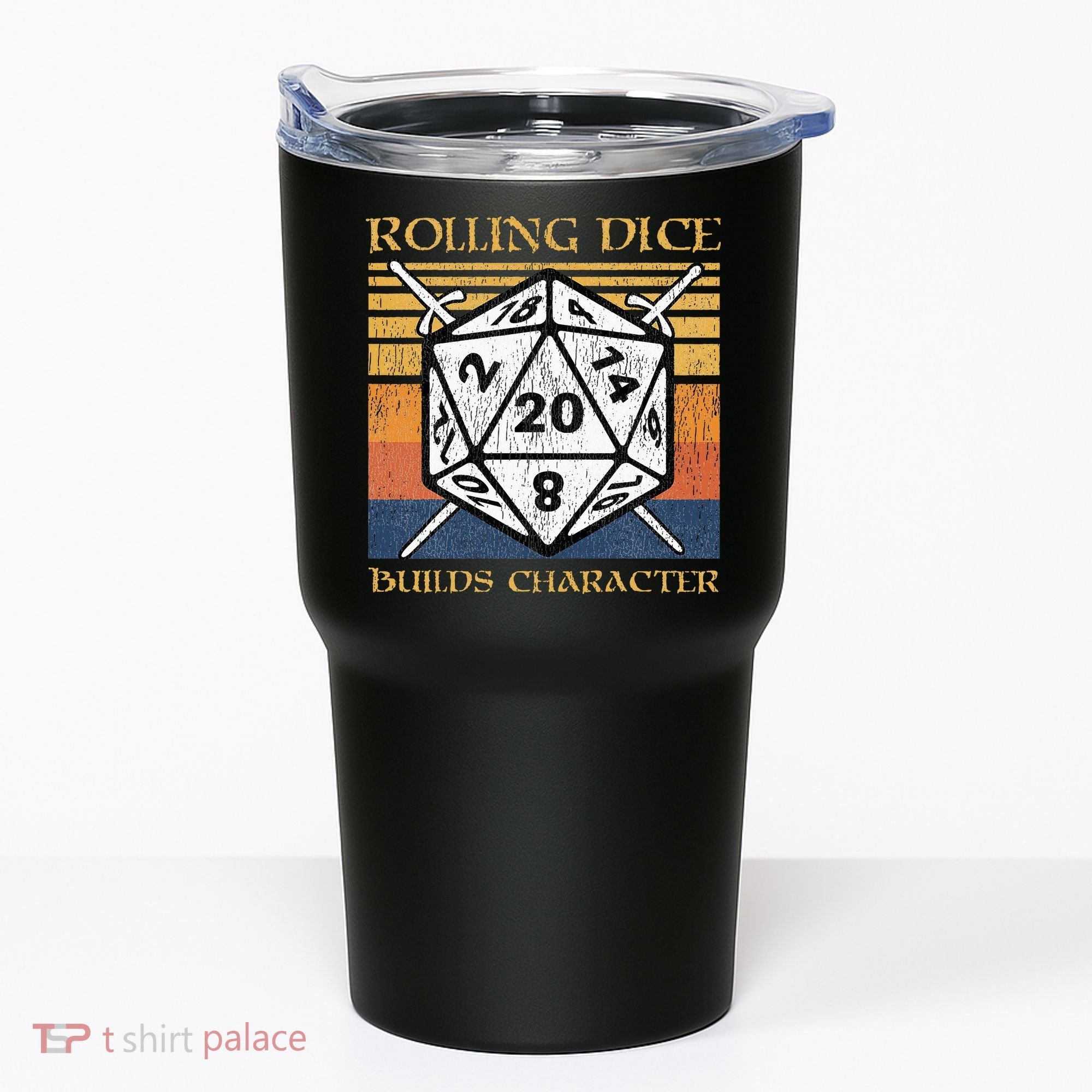 Rolling Dice Builds Character Funny Rpg Tabletop Gamer Tumbler
