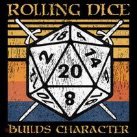Rolling Dice Builds Character Funny Rpg Tabletop Gamer Toddler T-Shirt thumb 4