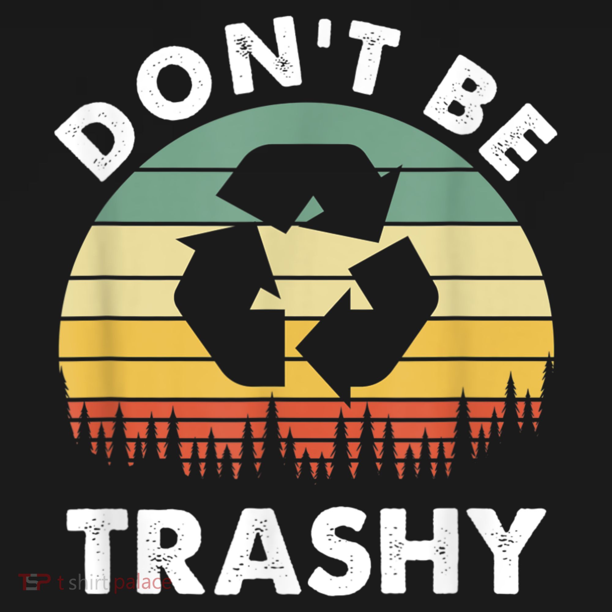 Retro Don't Be Trashy Recycle Save The Environment Earth Day Apron