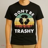 Retro Don't Be Trashy Recycle Save The Environment Earth Day T-Shirt thumb 3