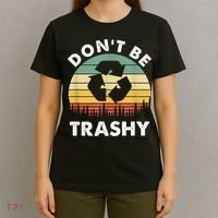 Retro Don't Be Trashy Recycle Save The Environment Earth Day T-Shirt thumb 4