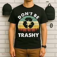 Retro Don't Be Trashy Recycle Save The Environment Earth Day T-Shirt thumb 6