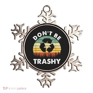 Retro Don't Be Trashy Recycle Save The Environment Earth Day Ornament