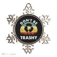 Retro Don't Be Trashy Recycle Save The Environment Earth Day Ornament thumb 0
