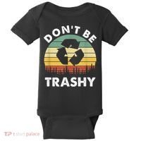Retro Don't Be Trashy Recycle Save The Environment Earth Day Baby Bodysuit thumb 0