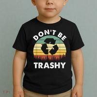Retro Don't Be Trashy Recycle Save The Environment Earth Day Toddler T-Shirt thumb 2