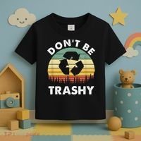 Retro Don't Be Trashy Recycle Save The Environment Earth Day Toddler T-Shirt thumb 3