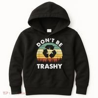 Retro Don't Be Trashy Recycle Save The Environment Earth Day Kids Hoodie thumb 0