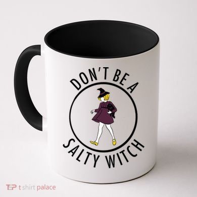 Retro DonT Be A Salty Witch Funny Halloween Girl Coffee Mug