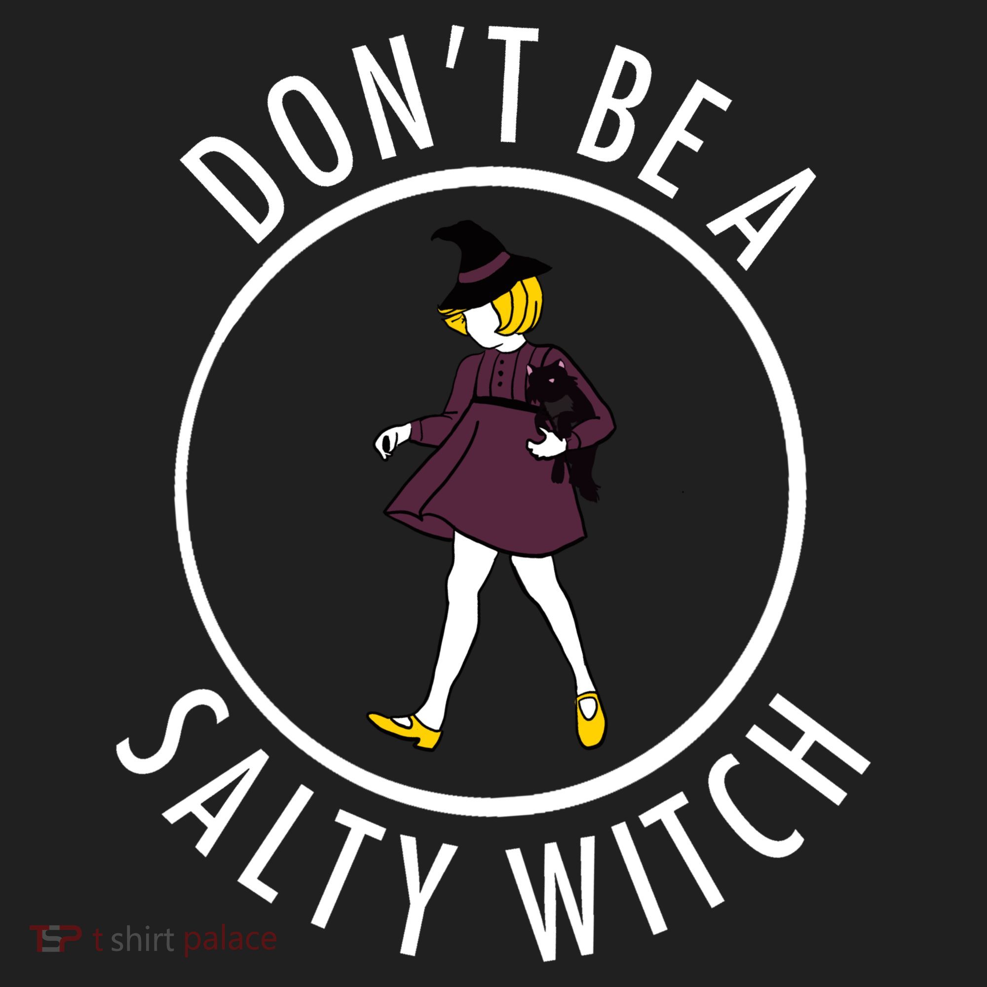 Retro DonT Be A Salty Witch Funny Halloween Girl Tumbler