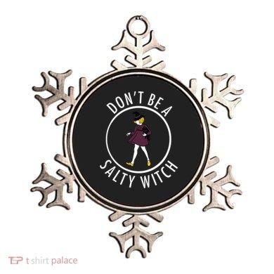 Retro DonT Be A Salty Witch Funny Halloween Girl Ornament