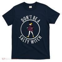Retro DonT Be A Salty Witch Funny Halloween Girl T-Shirt thumb 0