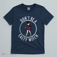 Retro DonT Be A Salty Witch Funny Halloween Girl T-Shirt thumb 5