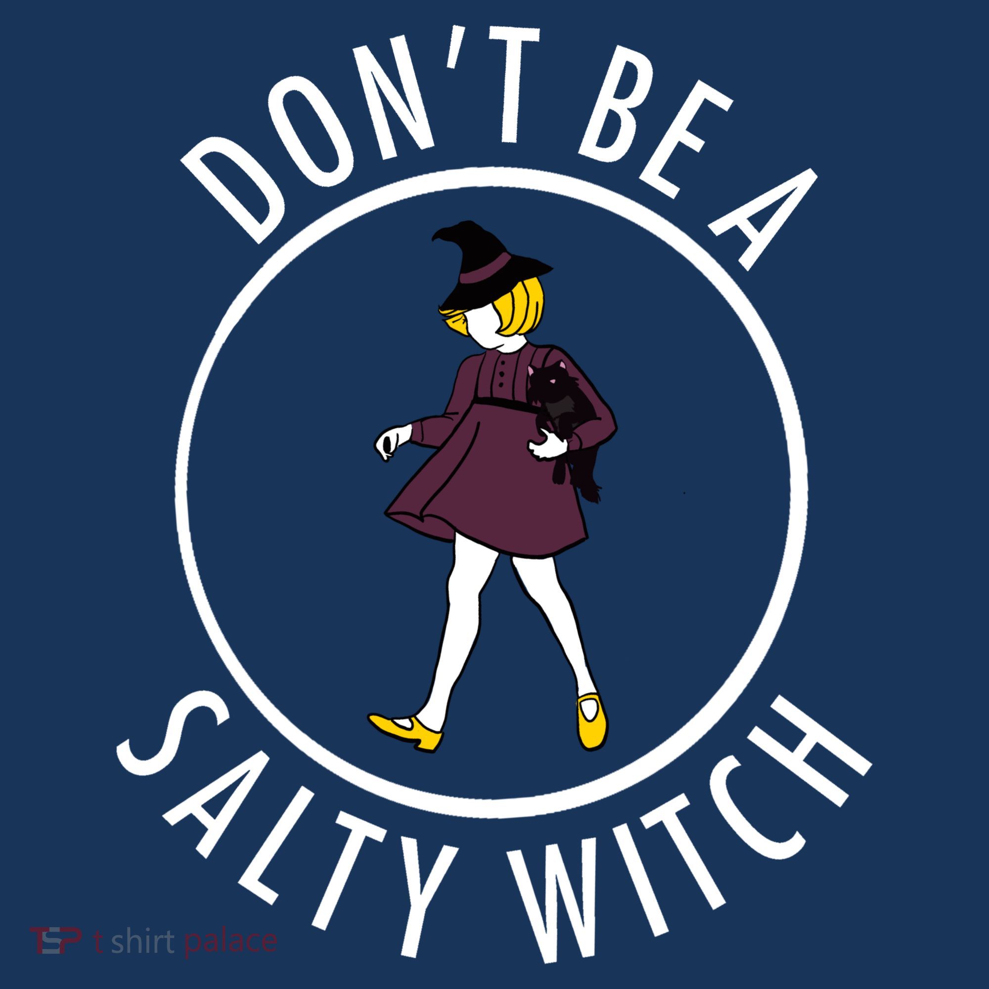 Retro DonT Be A Salty Witch Funny Halloween Girl Women's Hoodie