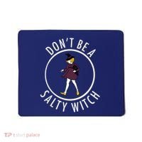 Retro DonT Be A Salty Witch Funny Halloween Girl Mousepad thumb 0