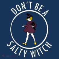 Retro DonT Be A Salty Witch Funny Halloween Girl Mousepad thumb 1