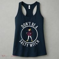 Retro DonT Be A Salty Witch Funny Halloween Girl Women's Tank Top thumb 3