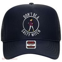 Retro DonT Be A Salty Witch Funny Halloween Girl Hat thumb 0