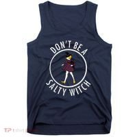 Retro DonT Be A Salty Witch Funny Halloween Girl Tank Top thumb 0