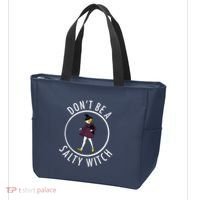 Retro DonT Be A Salty Witch Funny Halloween Girl Tote Bag thumb 3