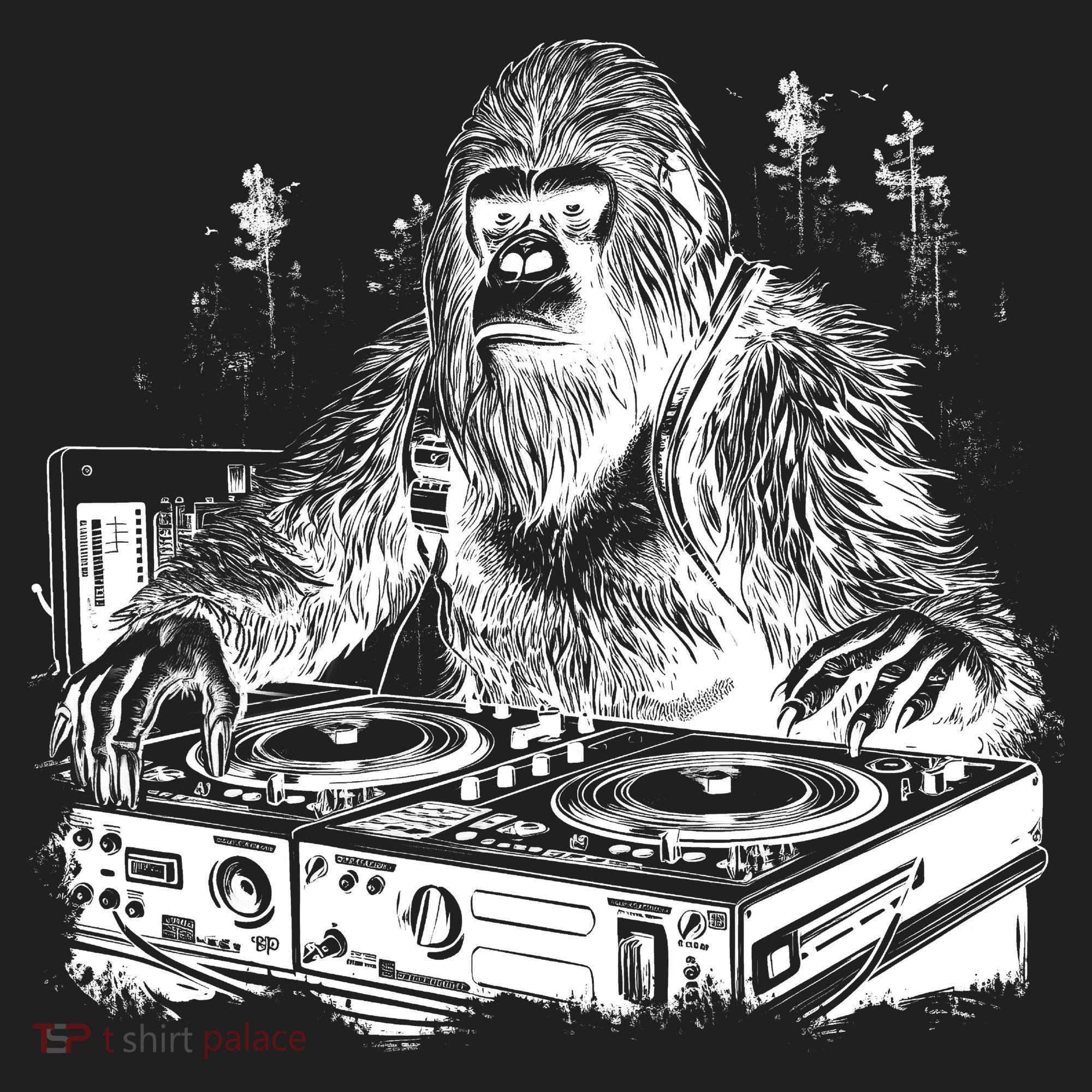 Realistic DJ Bigfoot Women's Sweatshirt