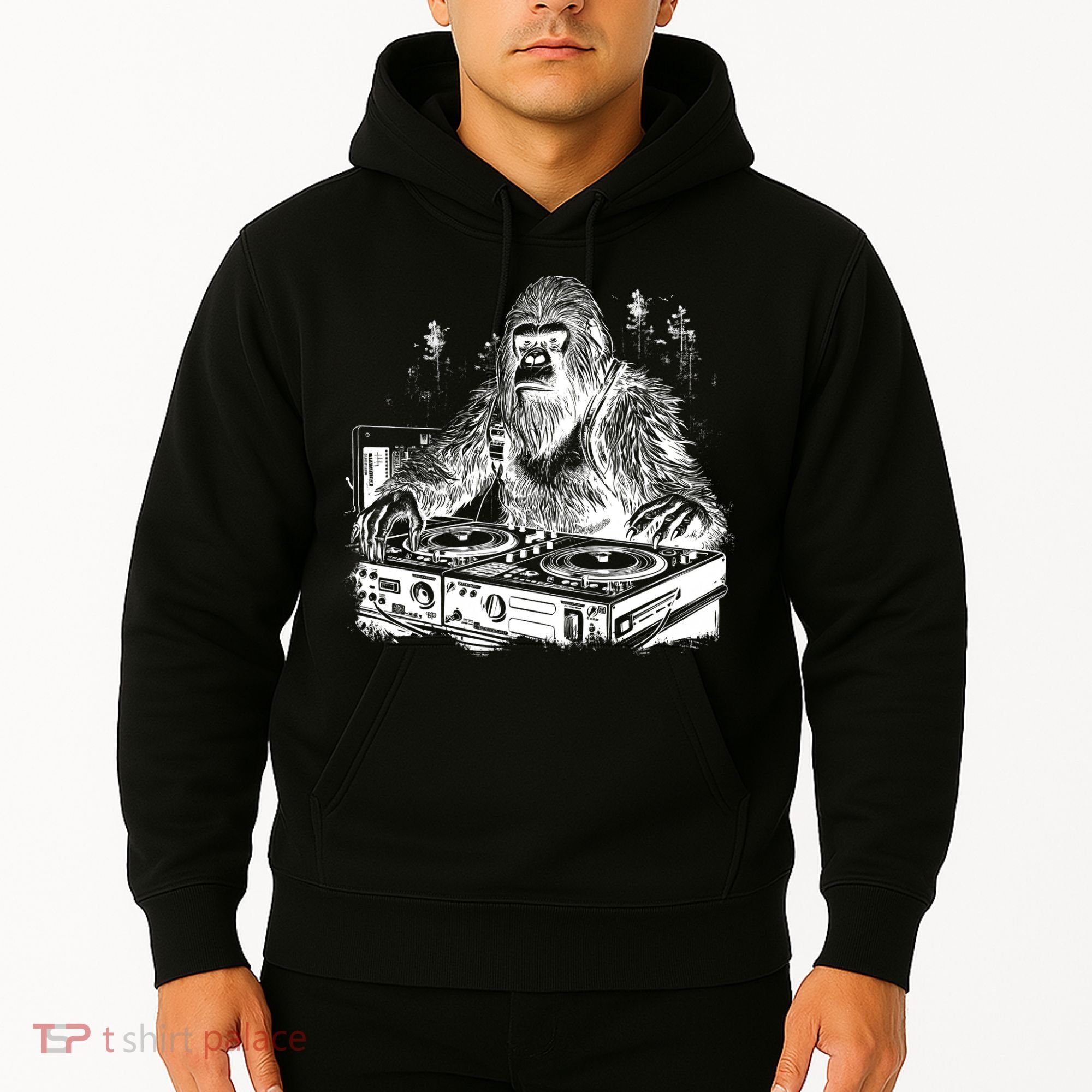 Realistic DJ Bigfoot Hoodie