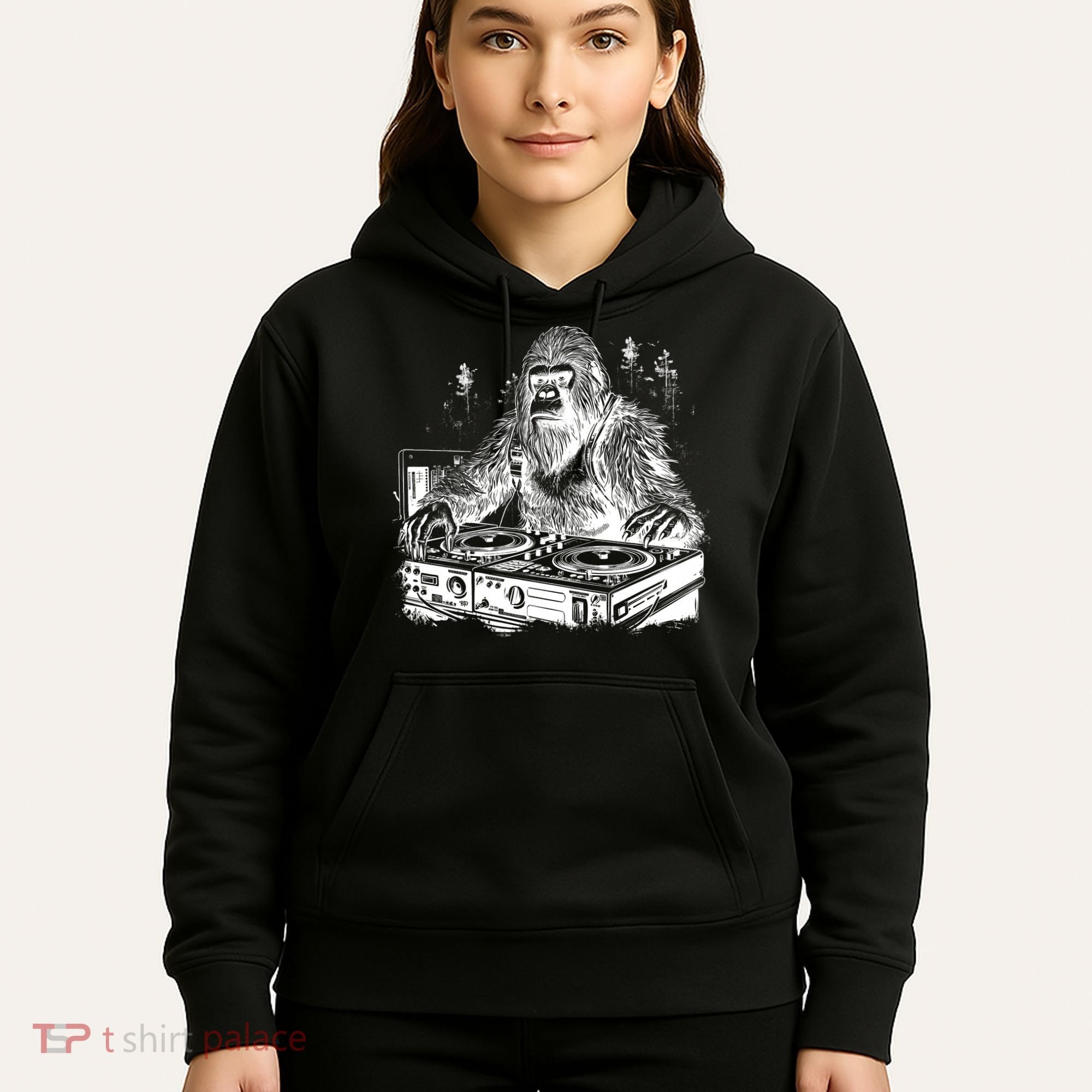 Realistic DJ Bigfoot Hoodie
