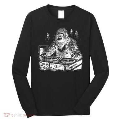 Realistic DJ Bigfoot Long Sleeve Shirt