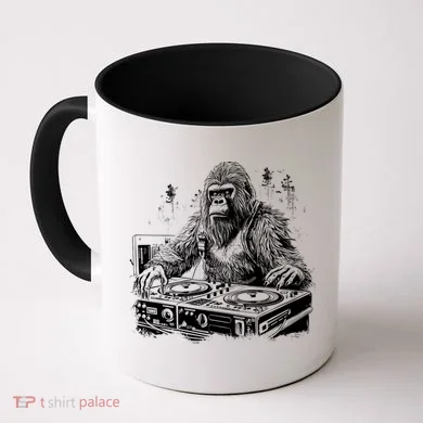 Realistic DJ Bigfoot Coffee Mug